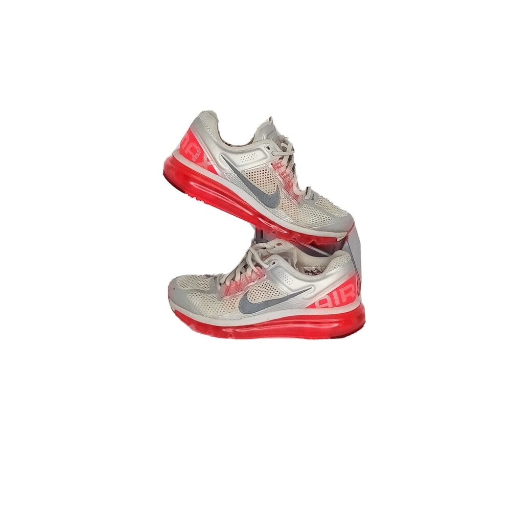 Nike Air Max 2013 Running Shoes Womens Size 6 Grey Orange 555363-008 Sneakers Eu